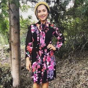 Kirna Zabete @ target  Floral Dress w/Tie Neck.